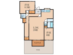 西小石邸宅の物件間取画像